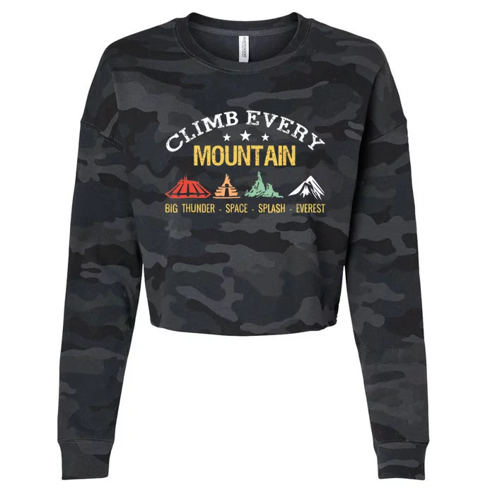 Climb Every Mountain Big Thunder Space Splashs Everests Cropped Pullover Crew