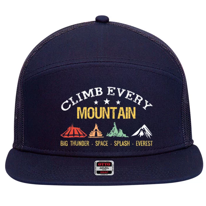 Climb Every Mountain Big Thunder Space Splashs Everests 7 Panel Mesh Trucker Snapback Hat