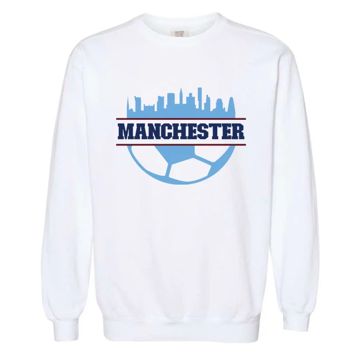 Cool England Manchester City FC Soccer Jersey Garment-Dyed Sweatshirt