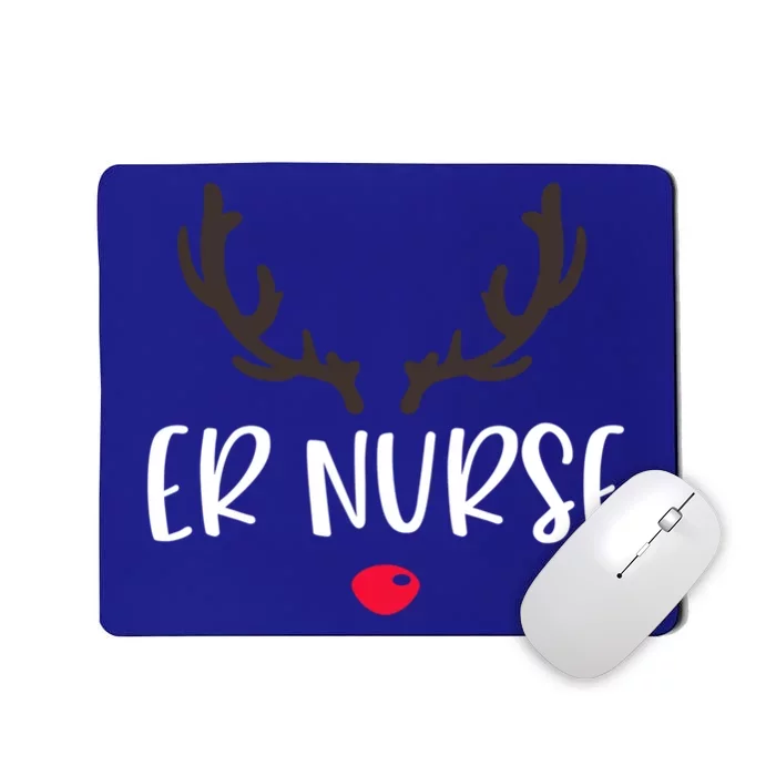 Christmas Er Nurse Rudolph Emergency Room Christmas Pajamas Cool Gift Mousepad