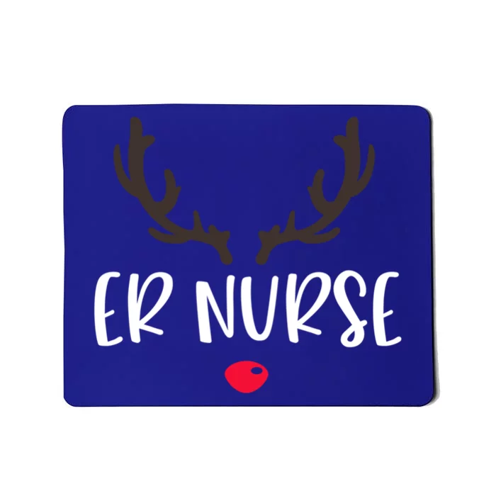 Christmas Er Nurse Rudolph Emergency Room Christmas Pajamas Cool Gift Mousepad