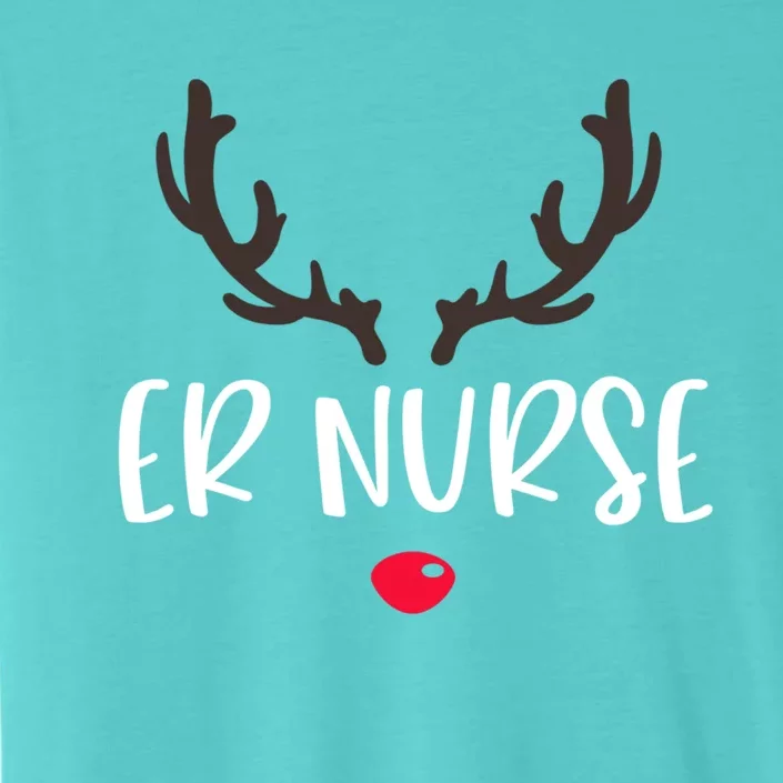 Christmas Er Nurse Rudolph Emergency Room Christmas Pajamas Cool Gift ChromaSoft Performance T-Shirt