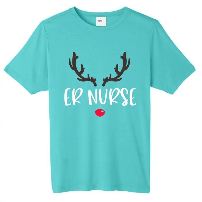 Christmas Er Nurse Rudolph Emergency Room Christmas Pajamas Cool Gift ChromaSoft Performance T-Shirt