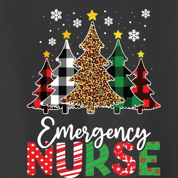 Christmas Er Nursing Women Xmas Tree Emergency Nurse Toddler T-Shirt