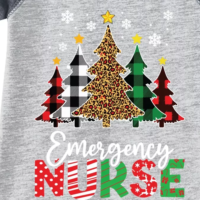 Christmas Er Nursing Women Xmas Tree Emergency Nurse Infant Baby Jersey Bodysuit