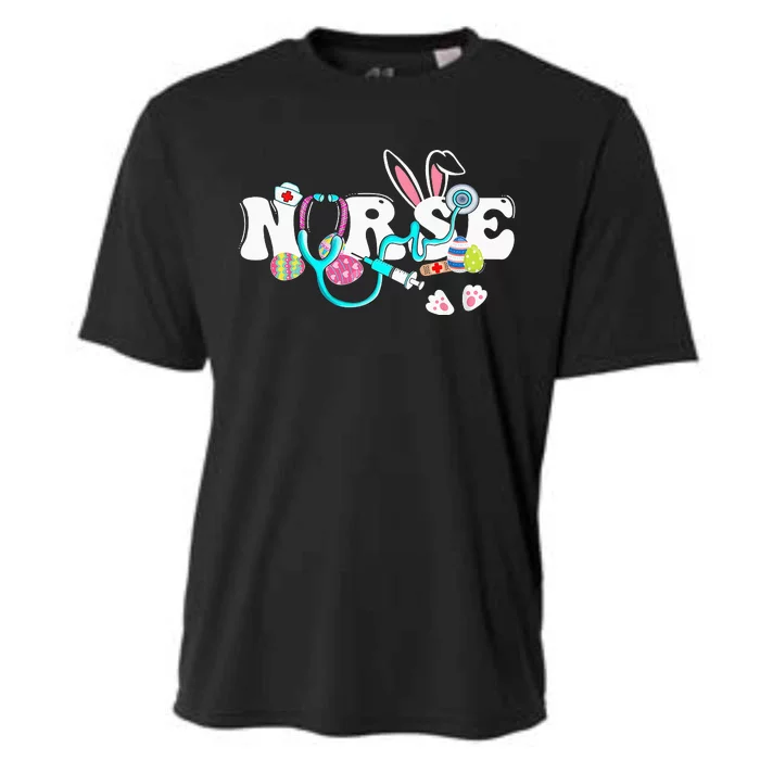 cute Easter Nurse easter bunny Easter Gifts For Nurses Cooling Performance Crew T-Shirt