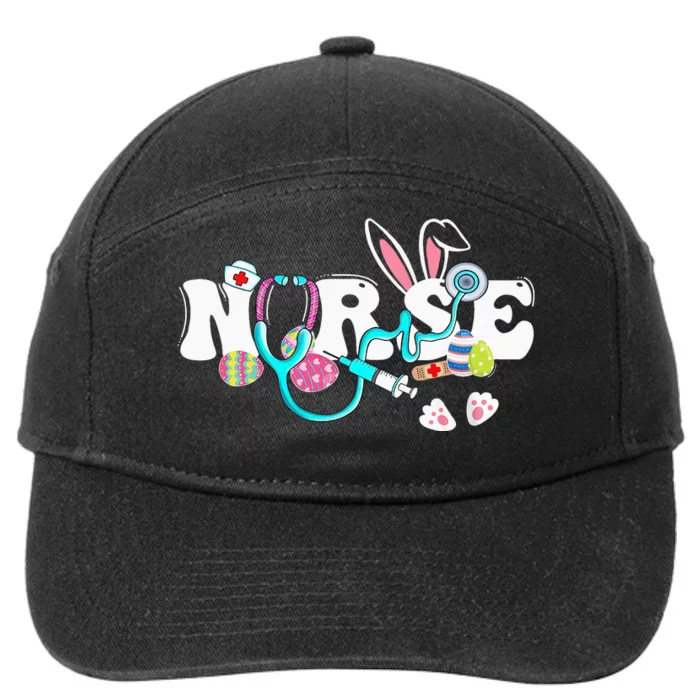 cute Easter Nurse easter bunny Easter Gifts For Nurses 7-Panel Snapback Hat