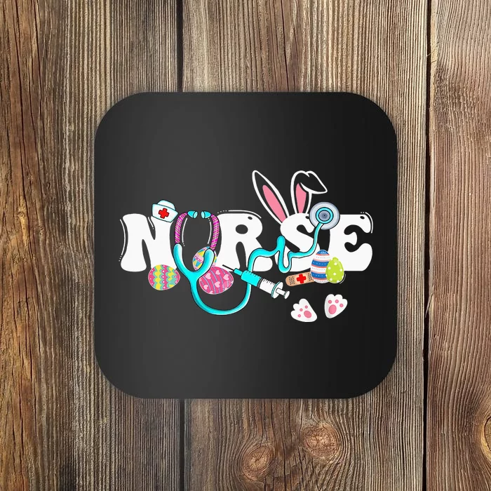 cute Easter Nurse easter bunny Easter Gifts For Nurses Coaster