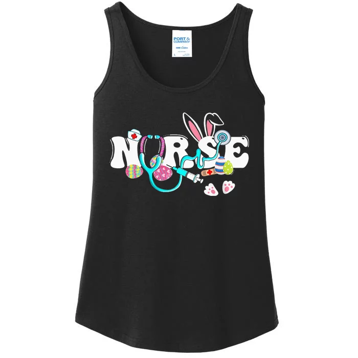 cute Easter Nurse easter bunny Easter Gifts For Nurses Ladies Essential Tank