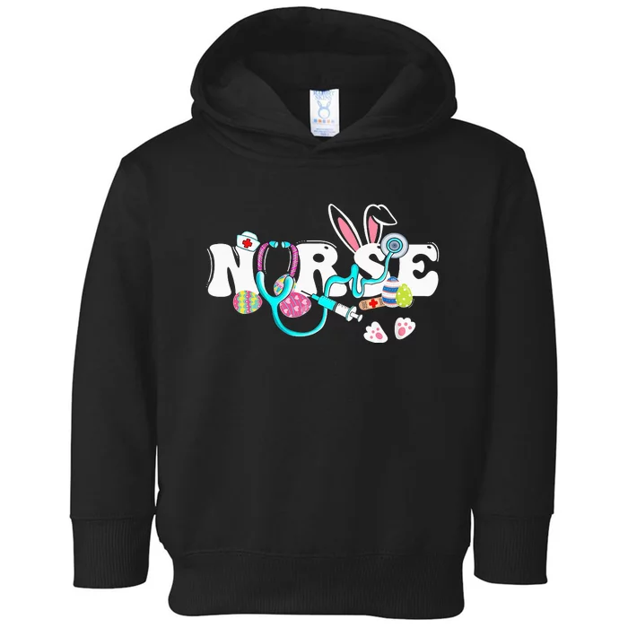 cute Easter Nurse easter bunny Easter Gifts For Nurses Toddler Hoodie