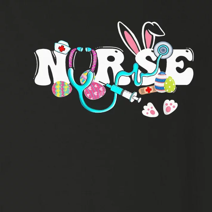 cute Easter Nurse easter bunny Easter Gifts For Nurses Toddler Long Sleeve Shirt