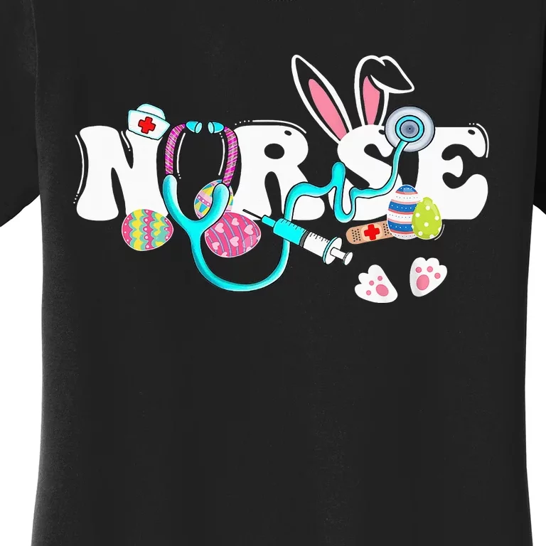 cute Easter Nurse easter bunny Easter Gifts For Nurses Women's T-Shirt