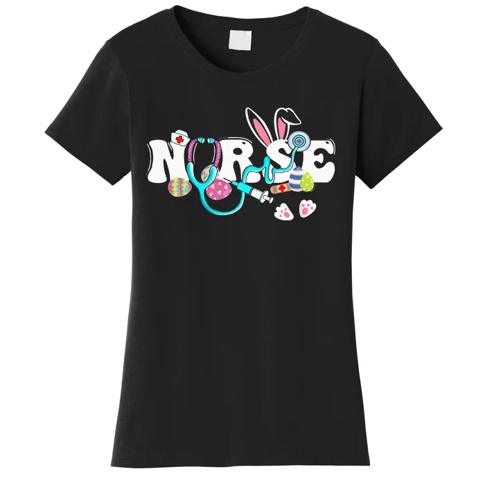 cute Easter Nurse easter bunny Easter Gifts For Nurses Women's T-Shirt