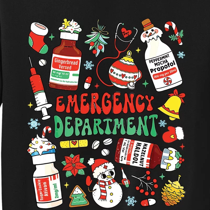 Christmas Er Nurse Emergency Department Er Ed Nurse Tech Sweatshirt