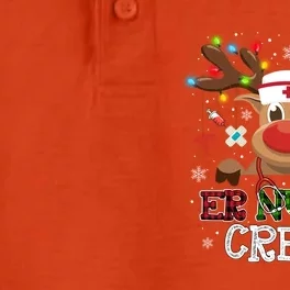 Christmas Er Nurse Crew Reindeer Nurse Buffalo Plaid Gift Dry Zone Grid Performance Polo