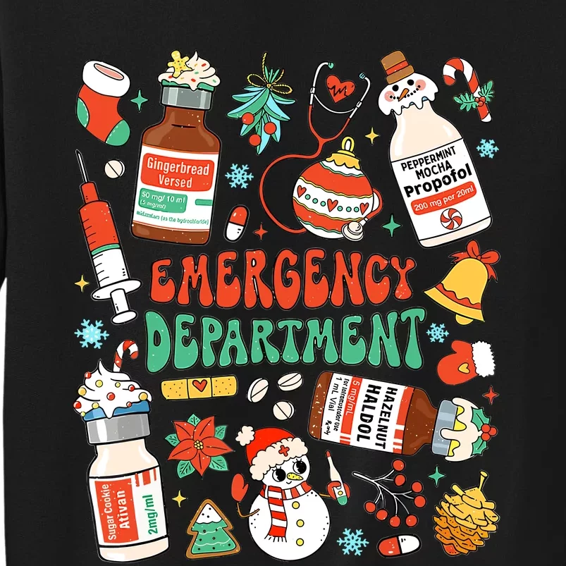 Christmas Er Nurse Emergency Department Er Ed Nurse Tech Sweatshirt