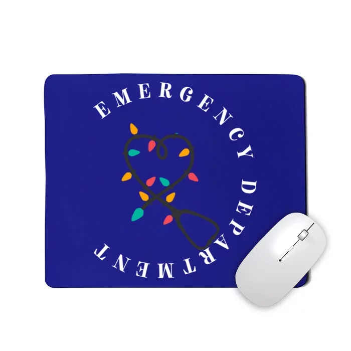 Christmas Er Nurse Emergency Departt Emergency Room Gift Mousepad