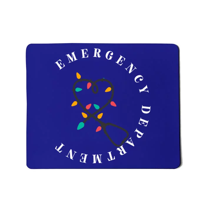 Christmas Er Nurse Emergency Departt Emergency Room Gift Mousepad