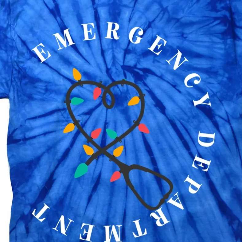 Christmas Er Nurse Emergency Departt Emergency Room Gift Tie-Dye T-Shirt