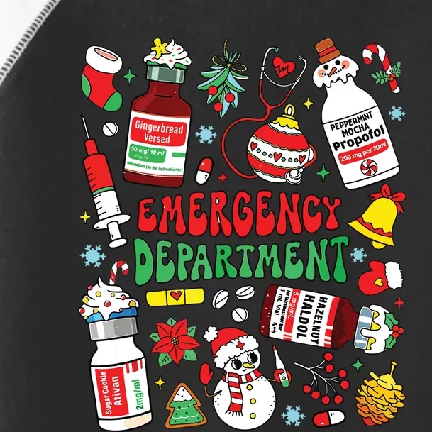 Christmas Er Nurse Emergency Department Er Ed Nurse Tech Toddler Fine Jersey T-Shirt