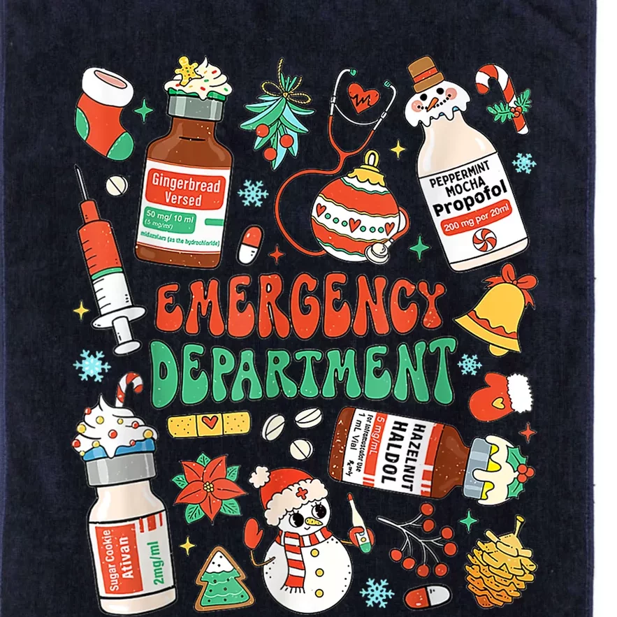 Christmas Er Nurse Emergency Department Er Ed Nurse Tech Platinum Collection Golf Towel