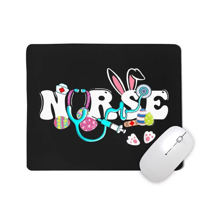 cute Easter Nurse easter bunny Easter Gifts For Nurses Mousepad