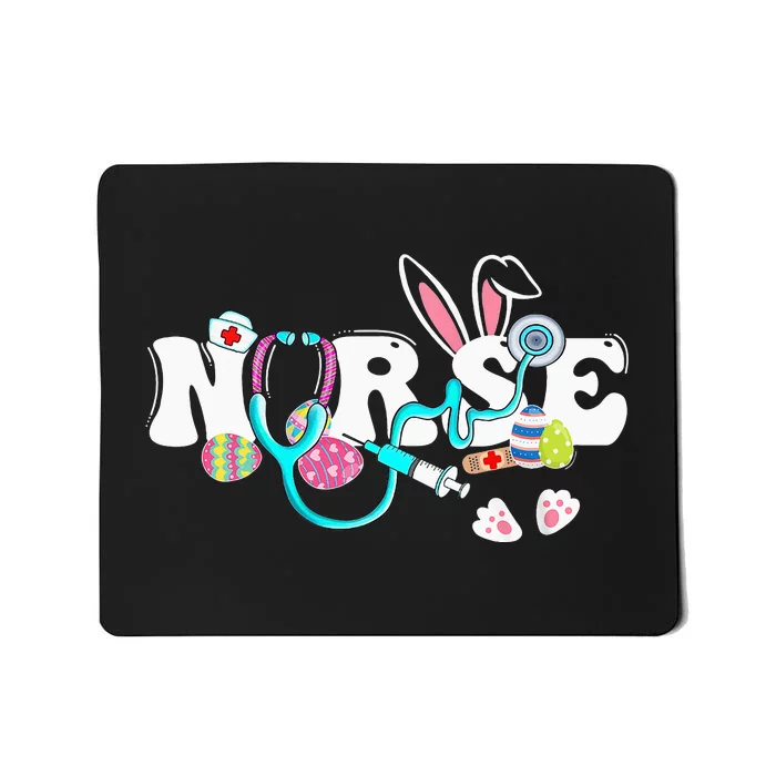 cute Easter Nurse easter bunny Easter Gifts For Nurses Mousepad