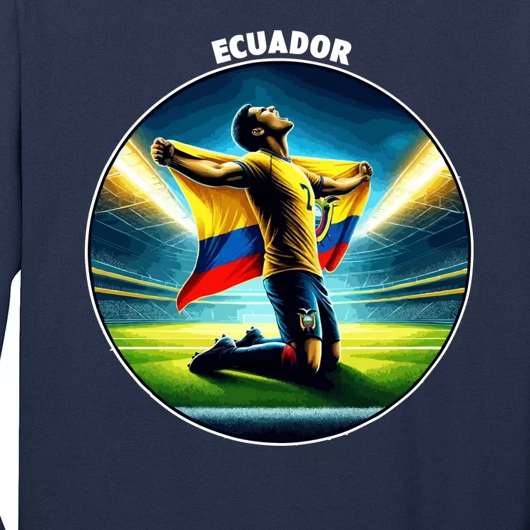 Cool Ecuador National Country Soccer Player Long Sleeve Shirt