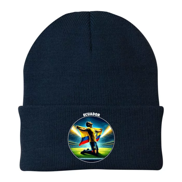 Cool Ecuador National Country Soccer Player Knit Cap Winter Beanie