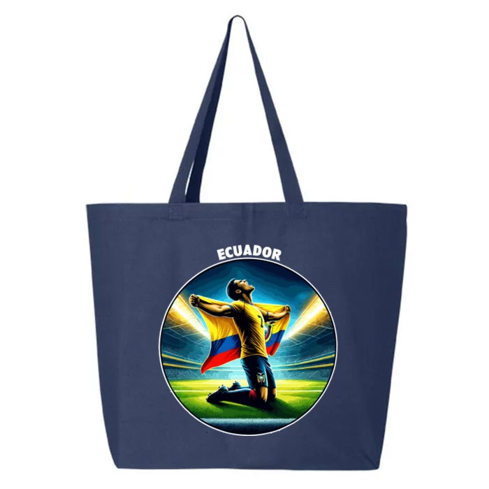 Cool Ecuador National Country Soccer Player 25L Jumbo Tote