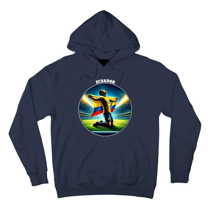 Cool Ecuador National Country Soccer Player Tall Hoodie