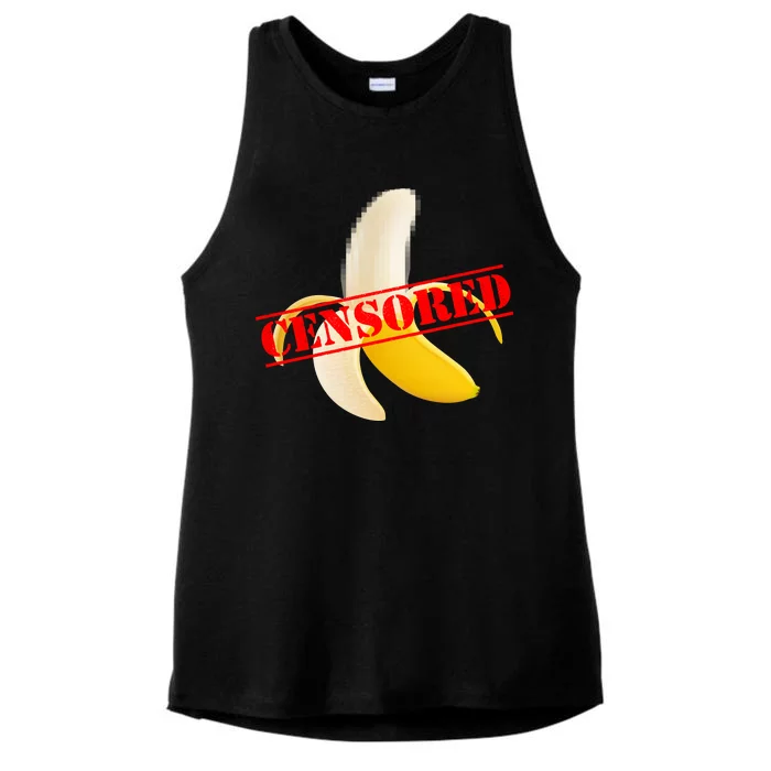 Censored Naked Banana Ladies Tri-Blend Wicking Tank