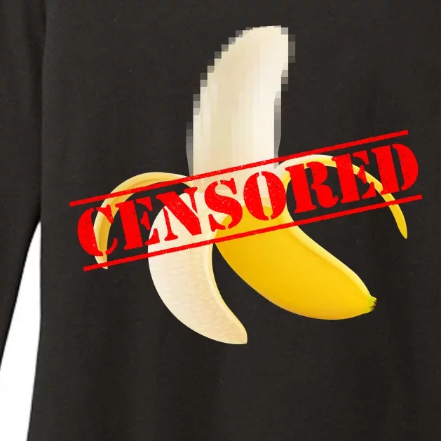 Censored Naked Banana Womens CVC Long Sleeve Shirt