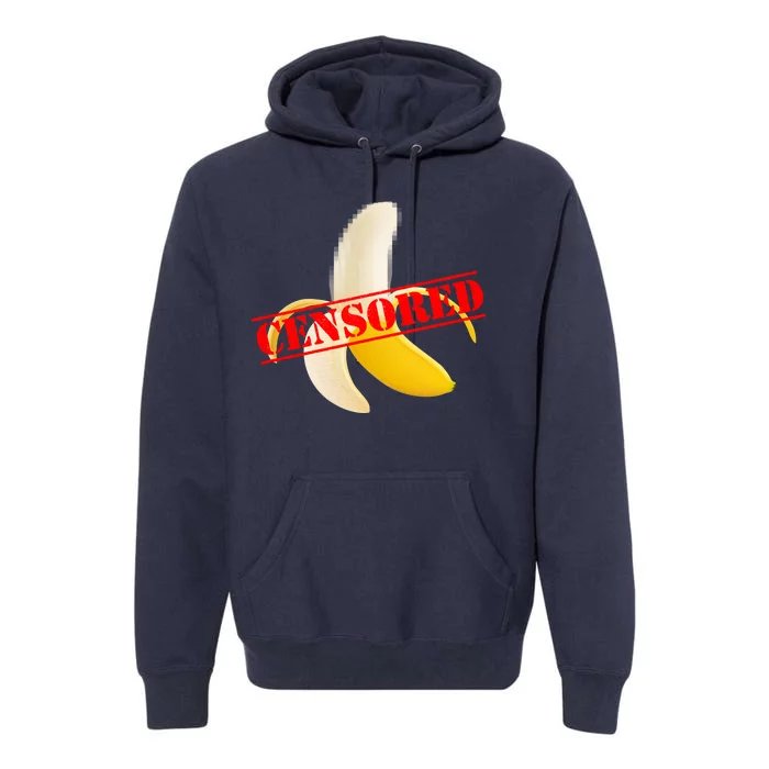 Censored Naked Banana Premium Hoodie