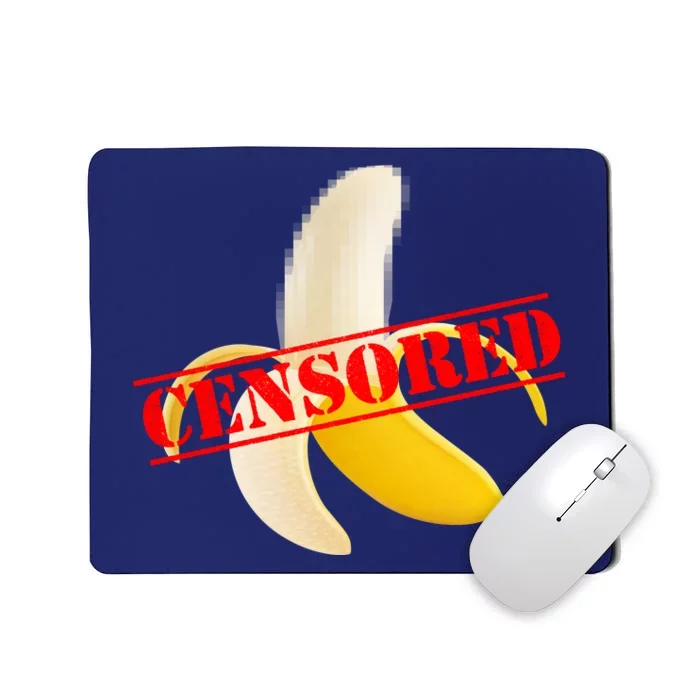 Censored Naked Banana Mousepad