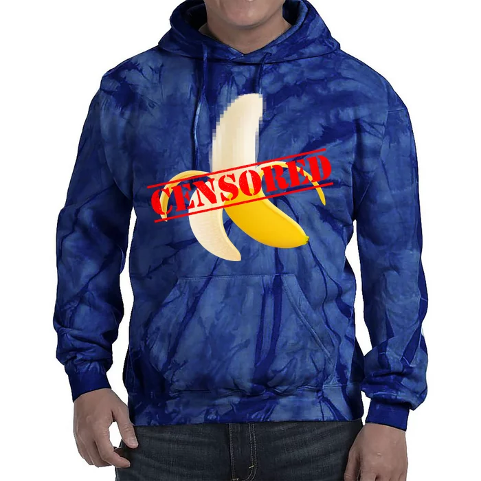 Censored Naked Banana Tie Dye Hoodie