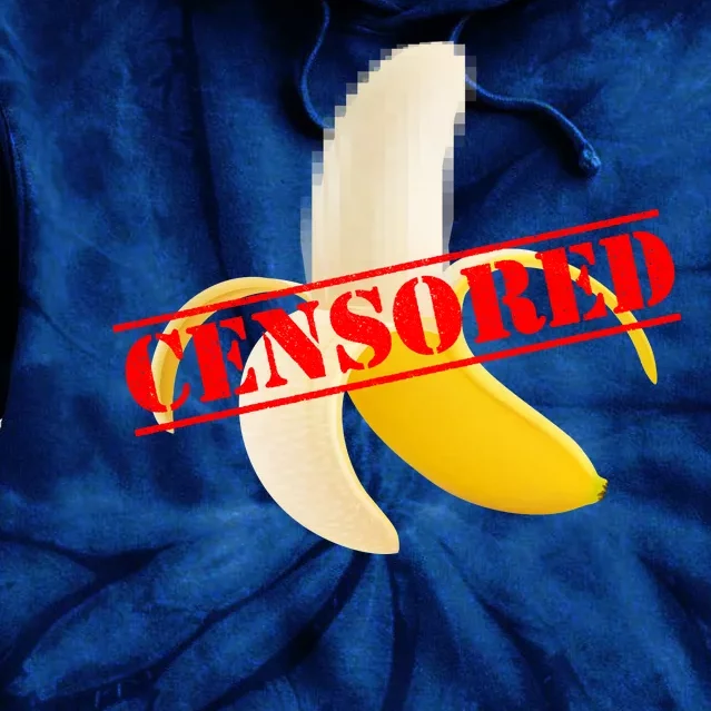 Censored Naked Banana Tie Dye Hoodie