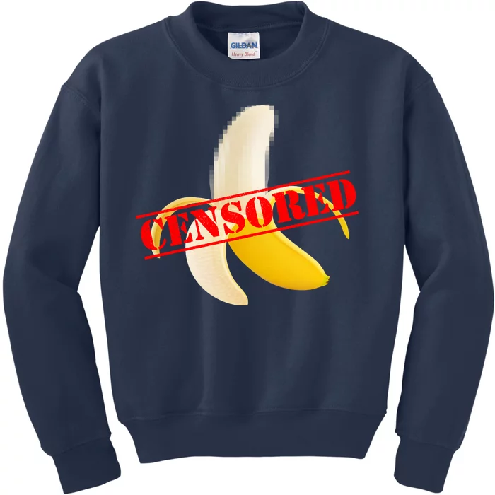 Censored Naked Banana Kids Sweatshirt