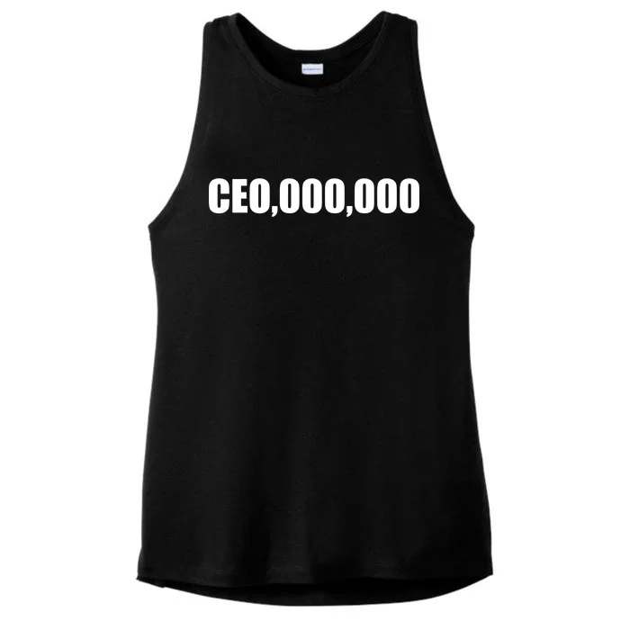 CEO,000,000 Entrepreneur Ladies Tri-Blend Wicking Tank