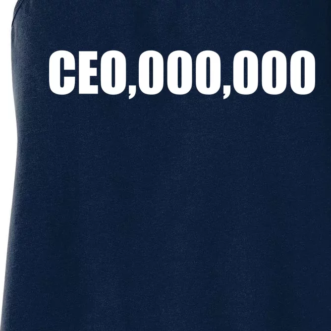 CEO,000,000 Entrepreneur Women's Racerback Tank