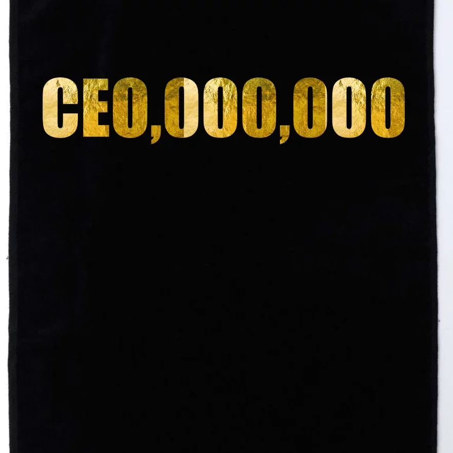 CEO,000,000 Entrepreneur Limited Edition Platinum Collection Golf Towel