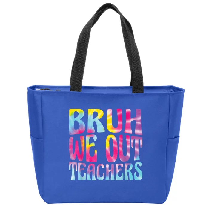 Cute End Of School Year Teacher Summer Bruh We Out Teachers Zip Tote Bag