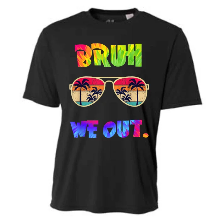 Cute End Of School Year Teacher Summer Bruh We Out Teachers Cooling Performance Crew T-Shirt