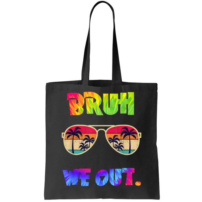 Cute End Of School Year Teacher Summer Bruh We Out Teachers Tote Bag