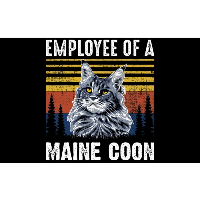 Cat Employee Of A Mine Coon Bumper Sticker