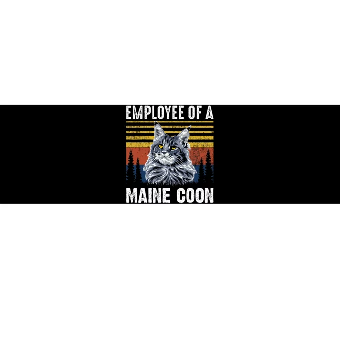 Cat Employee Of A Mine Coon Bumper Sticker