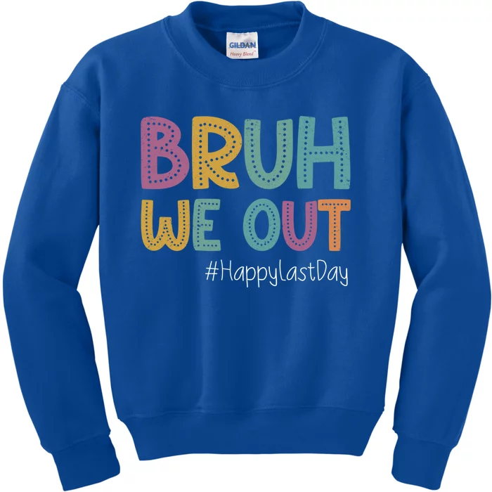 Cute End Of School Year Teacher Summer Bruh We Out Teachers Gift Kids Sweatshirt