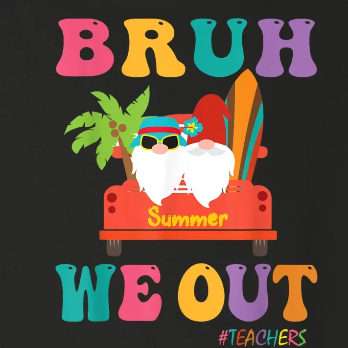 Cute End Of School Year Teacher Summer Bruh We Out Teachers Toddler Long Sleeve Shirt