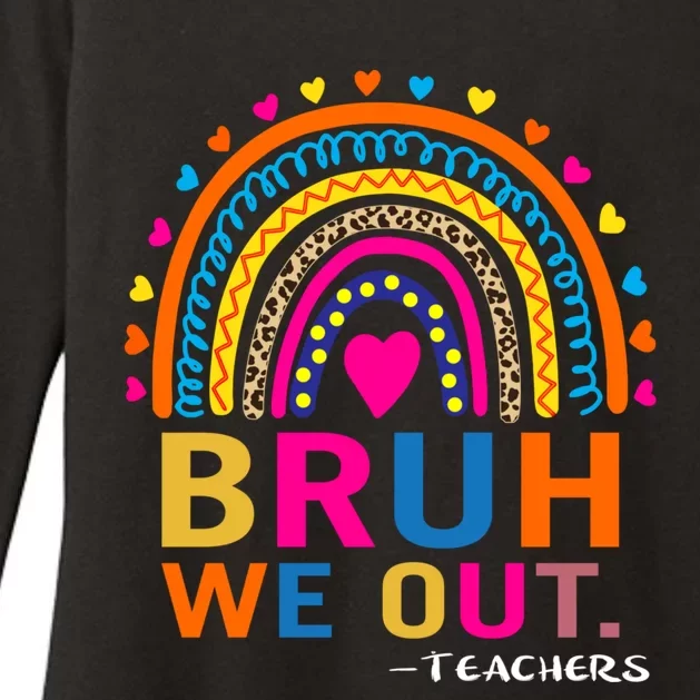 Cute End Of School Year Teacher Summer Bruh We Out Teachers Womens CVC Long Sleeve Shirt