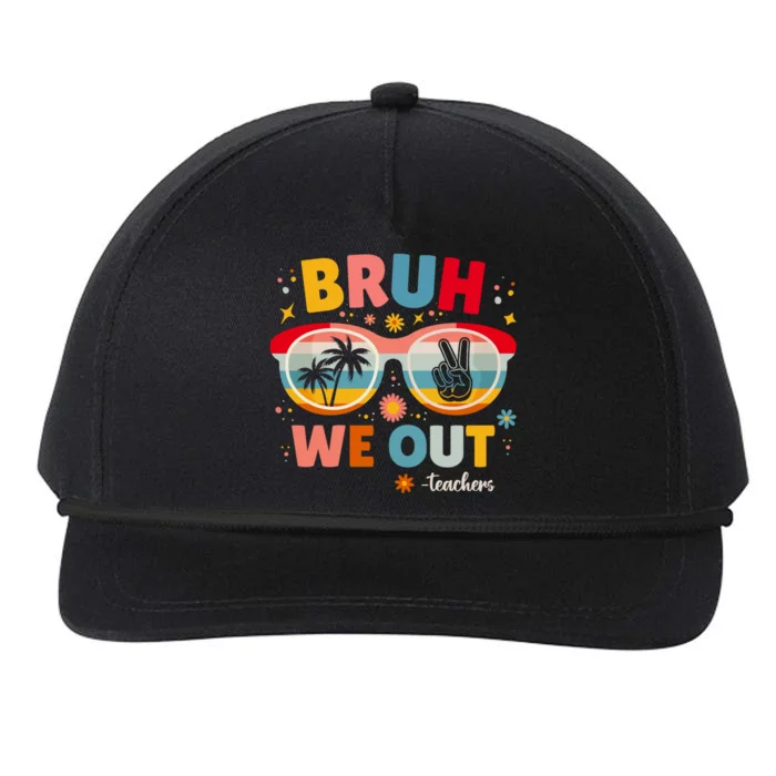 Cute End Of School Year Teacher Summer Bruh We Out Teachers Snapback Five-Panel Rope Hat